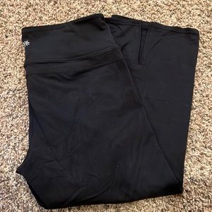 Athleta Yoga Capris - Flair with back kick slit
